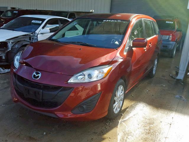 JM1CW2BL1C0138388 - 2012 MAZDA 5 BURGUNDY photo 2