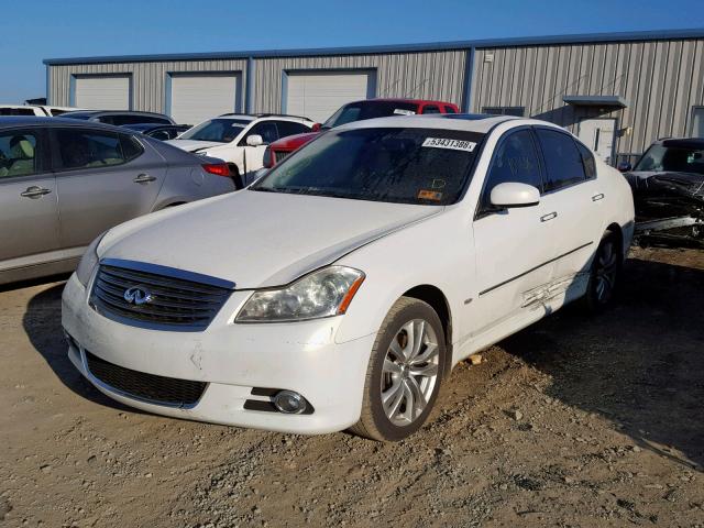 JN1CY0AR7AM961193 - 2010 INFINITI M35 BASE WHITE photo 2