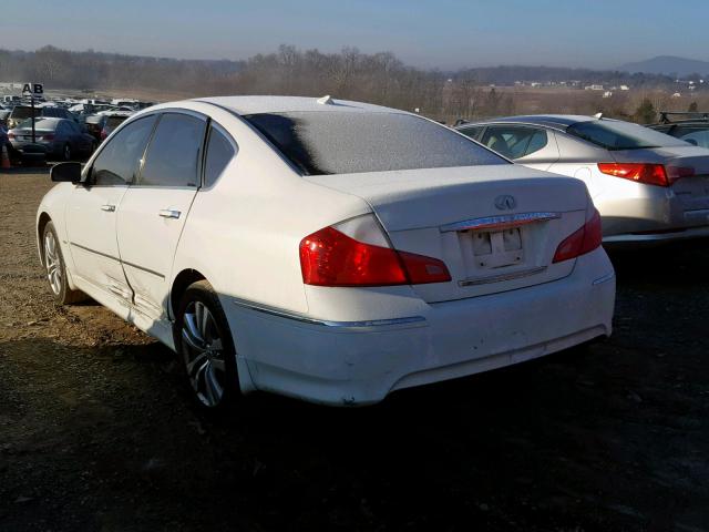 JN1CY0AR7AM961193 - 2010 INFINITI M35 BASE WHITE photo 3