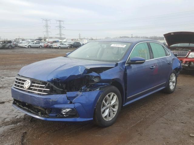 1VWAT7A30HC041118 - 2017 VOLKSWAGEN PASSAT S BLUE photo 2