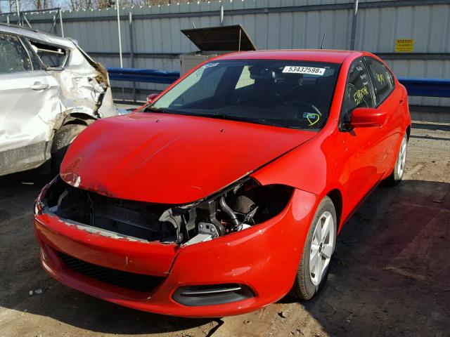 1C3CDFBB6GD623570 - 2016 DODGE DART SXT RED photo 2