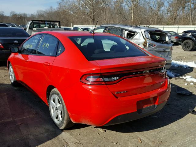 1C3CDFBB6GD623570 - 2016 DODGE DART SXT RED photo 3