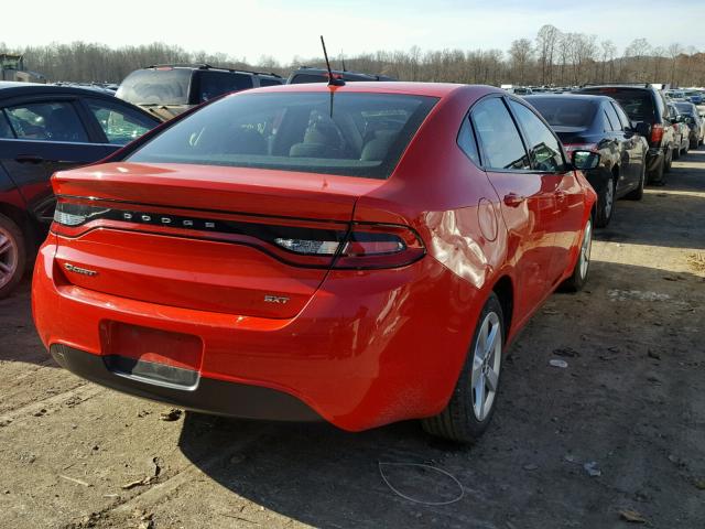 1C3CDFBB6GD623570 - 2016 DODGE DART SXT RED photo 4