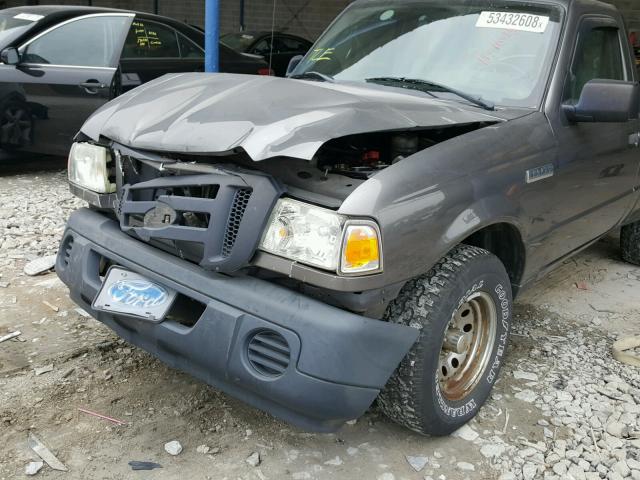 1FTYR10D38PA18559 - 2008 FORD RANGER GRAY photo 9