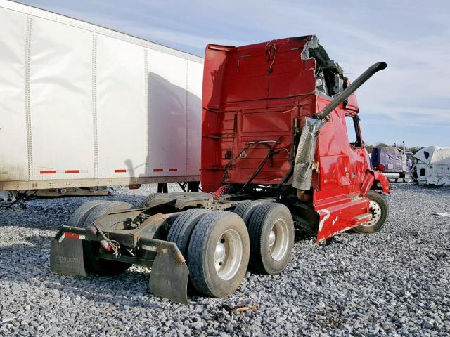 4V4NC9JHX1N260873 - 2001 VOLVO VN VNL RED photo 4