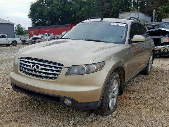 JNRAS08W63X200254 - 2003 INFINITI FX35 GOLD photo 2