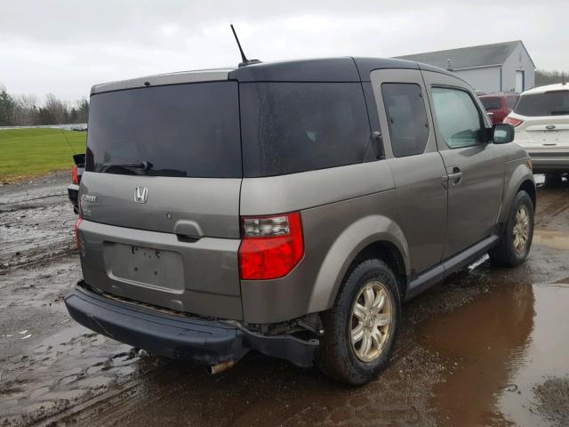 5J6YH18757L006463 - 2007 HONDA ELEMENT EX GRAY photo 4