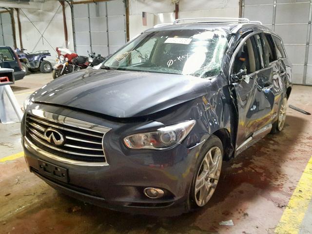 5N1AL0MM3DC322432 - 2013 INFINITI JX35 BASE GRAY photo 2