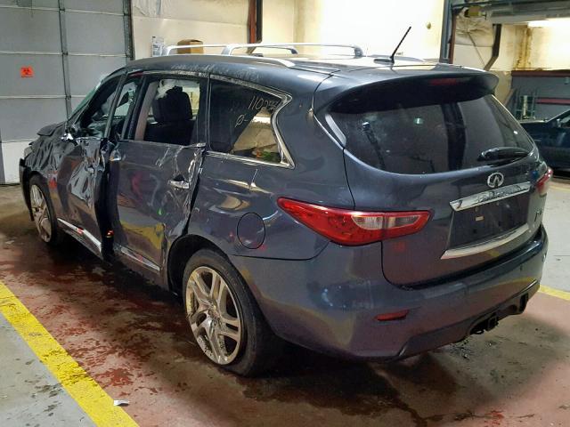 5N1AL0MM3DC322432 - 2013 INFINITI JX35 BASE GRAY photo 3