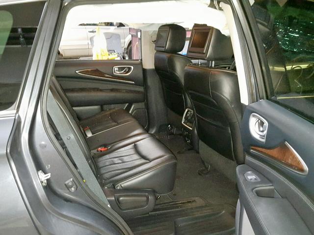 5N1AL0MM3DC322432 - 2013 INFINITI JX35 BASE GRAY photo 6