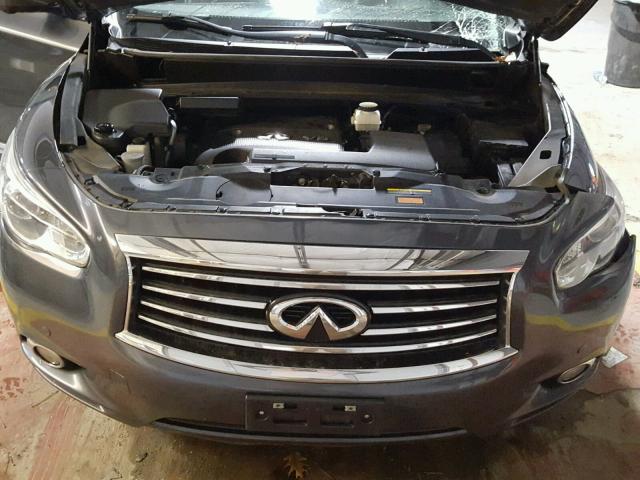 5N1AL0MM3DC322432 - 2013 INFINITI JX35 BASE GRAY photo 7