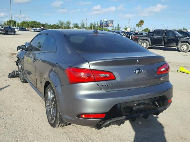 KNAFZ6A34E5234581 - 2014 KIA FORTE SX GRAY photo 3