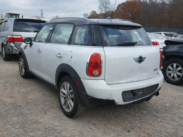 WMWZB3C52DWM07165 - 2013 MINI COOPER COU WHITE photo 3