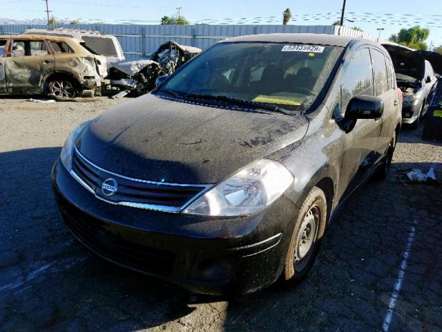 3N1BC1CP6AL430041 - 2010 NISSAN VERSA S BLACK photo 2