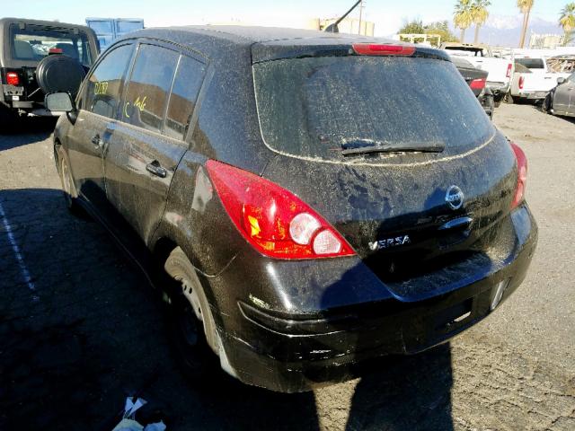 3N1BC1CP6AL430041 - 2010 NISSAN VERSA S BLACK photo 3