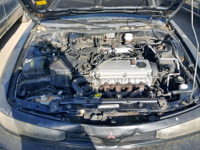 4A3AJ46GXTE357378 - 1996 MITSUBISHI GALANT S BLACK photo 7