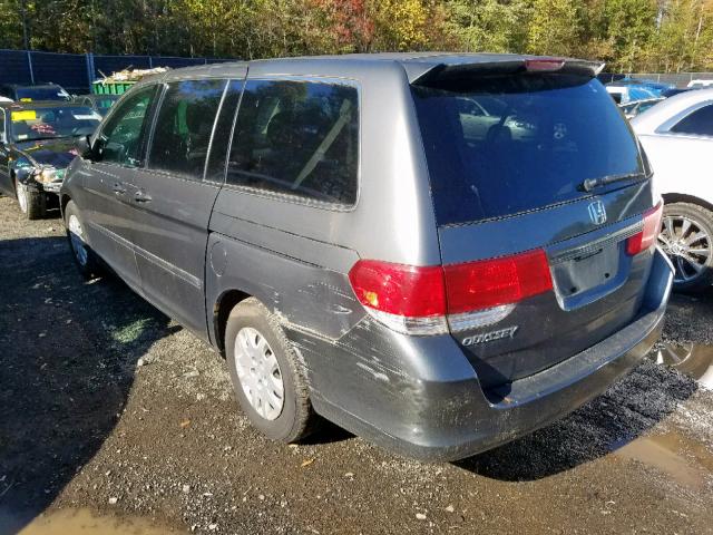 5FNRL38288B076729 - 2008 HONDA ODYSSEY LX GRAY photo 3