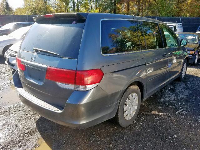 5FNRL38288B076729 - 2008 HONDA ODYSSEY LX GRAY photo 4