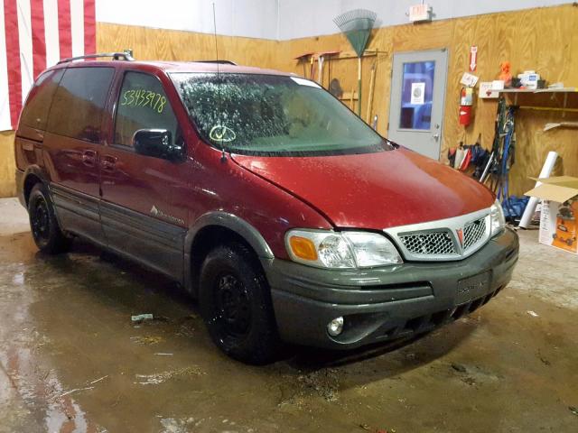 1GMDU03E04D154845 - 2004 PONTIAC MONTANA BURGUNDY photo 1