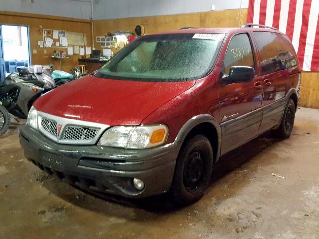 1GMDU03E04D154845 - 2004 PONTIAC MONTANA BURGUNDY photo 2