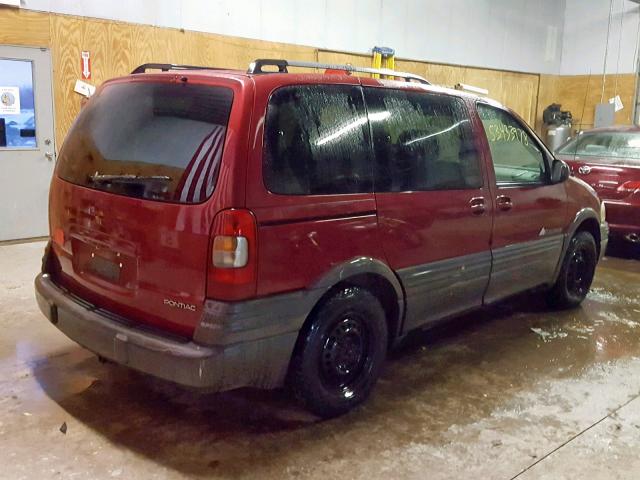 1GMDU03E04D154845 - 2004 PONTIAC MONTANA BURGUNDY photo 4