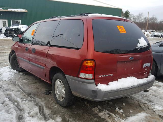 2FMZA5143XBC37038 - 1999 FORD WINDSTAR L MAROON photo 3