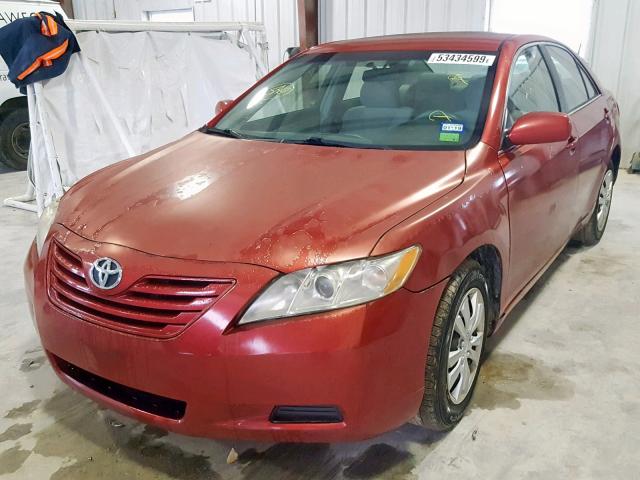 4T1BE46K47U128184 - 2007 TOYOTA CAMRY CE RED photo 2