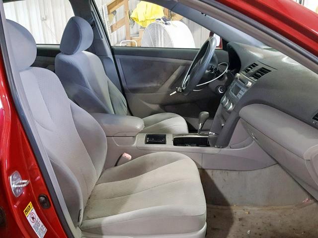 4T1BE46K47U128184 - 2007 TOYOTA CAMRY CE RED photo 5