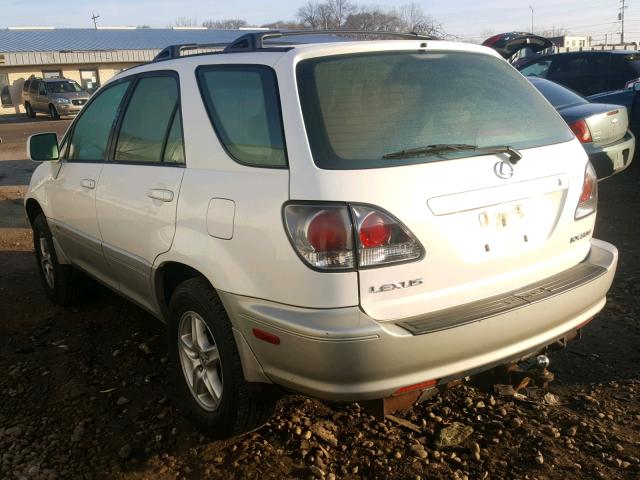 JTJHF10U210233483 - 2001 LEXUS RX 300 WHITE photo 3