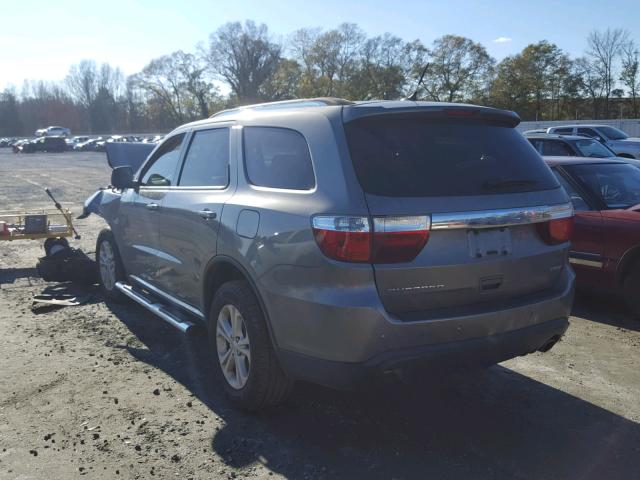 1C4RDHDG8CC266533 - 2012 DODGE DURANGO CR GRAY photo 3