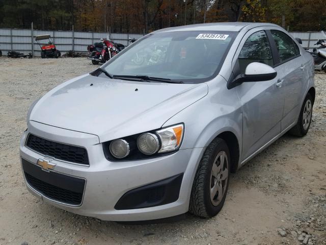 1G1JA5SH4E4240274 - 2014 CHEVROLET SONIC LS SILVER photo 2