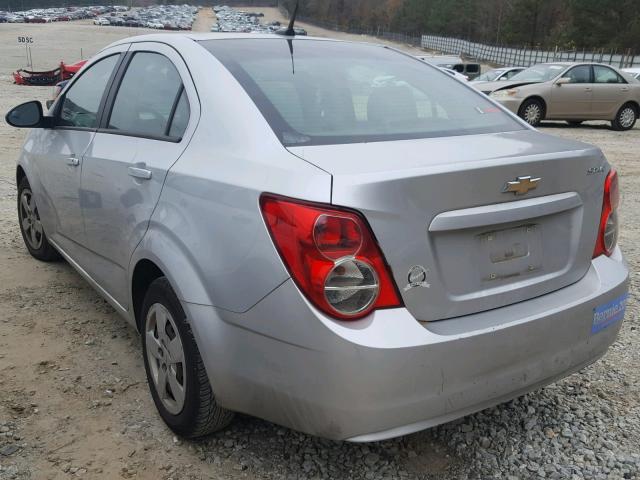 1G1JA5SH4E4240274 - 2014 CHEVROLET SONIC LS SILVER photo 3