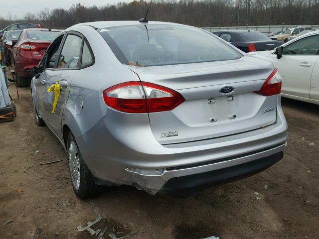 3FADP4AJ6EM202816 - 2014 FORD FIESTA S SILVER photo 3