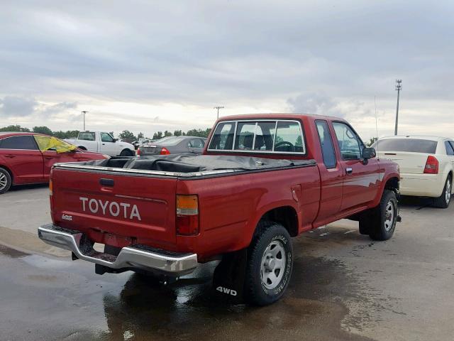 JT4RN13P4N6045776 - 1992 TOYOTA PICKUP 1/2 RED photo 4