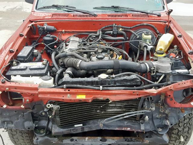 JT4RN13P4N6045776 - 1992 TOYOTA PICKUP 1/2 RED photo 7