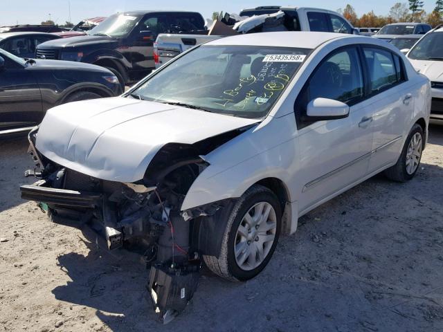 3N1AB6AP0CL689951 - 2012 NISSAN SENTRA 2.0 WHITE photo 2