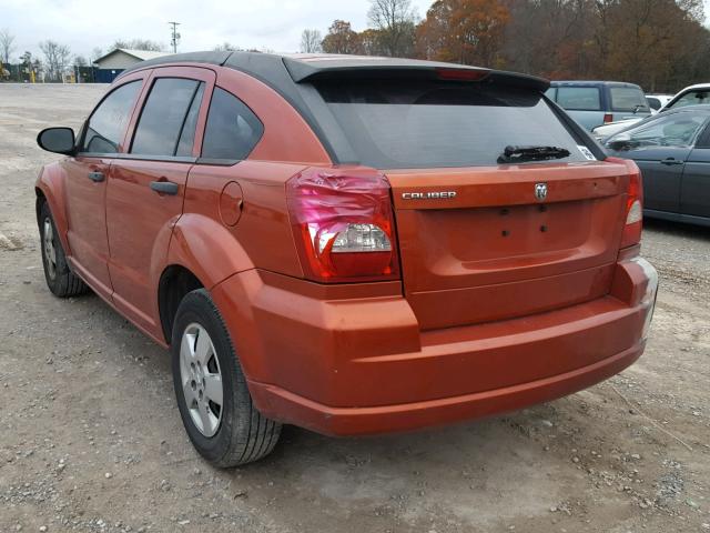 1B3HB28B58D638085 - 2008 DODGE CALIBER ORANGE photo 3