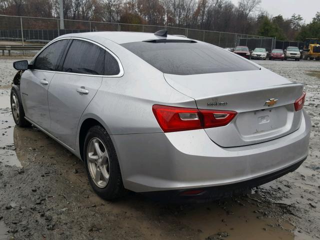 1G1ZB5STXHF132996 - 2017 CHEVROLET MALIBU LS 银色 照片 3
