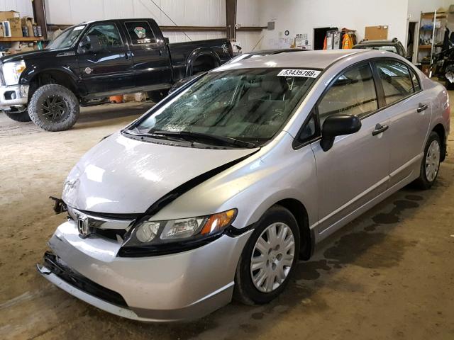 2HGFA16317H021249 - 2007 HONDA CIVIC DX SILVER photo 2