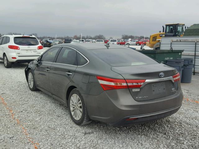 4T1BD1EB7DU008426 - 2013 TOYOTA AVALON HYB GRAY photo 3