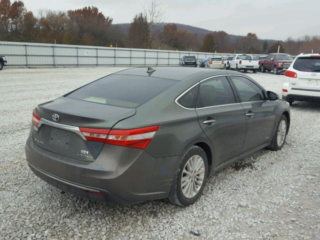 4T1BD1EB7DU008426 - 2013 TOYOTA AVALON HYB GRAY photo 4