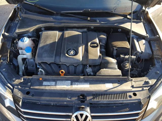 1VWBP7A32CC062747 - 2012 VOLKSWAGEN PASSAT SE CHARCOAL photo 7