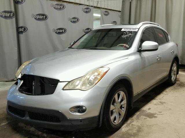 JNKAJ09E08M303153 - 2008 INFINITI EX35 BASE SILVER photo 2