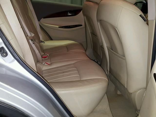 JNKAJ09E08M303153 - 2008 INFINITI EX35 BASE SILVER photo 6