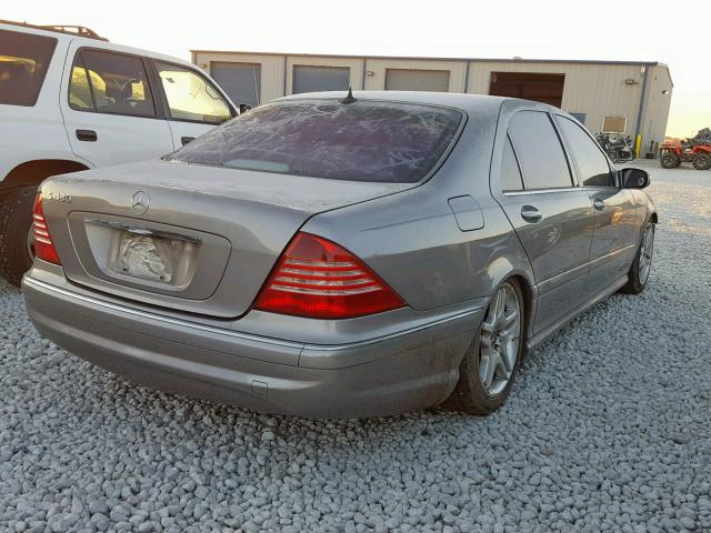 WDBNG70J86A463654 - 2006 MERCEDES-BENZ S 430 GRAY photo 4