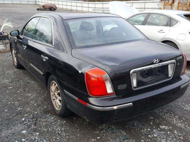 KMHFU45E74A332278 - 2004 HYUNDAI XG 350 BLACK photo 3