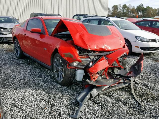 1ZVBP8CF4B5142972 - 2011 FORD MUSTANG GT RED photo 1