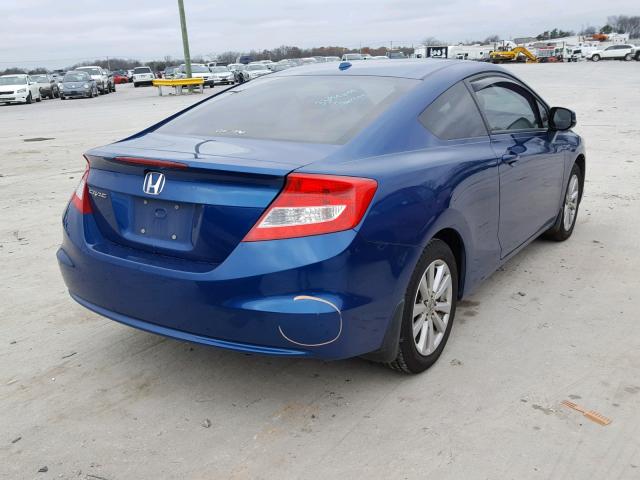 2HGFG3B90CH507212 - 2012 HONDA CIVIC EXL BLUE photo 4