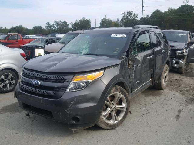 1FM5K7F80FGA12070 - 2015 FORD EXPLORER L GRAY photo 2