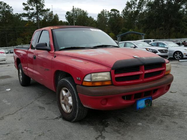 1B7GL23X5VS162230 - 1997 DODGE DAKOTA RED photo 1